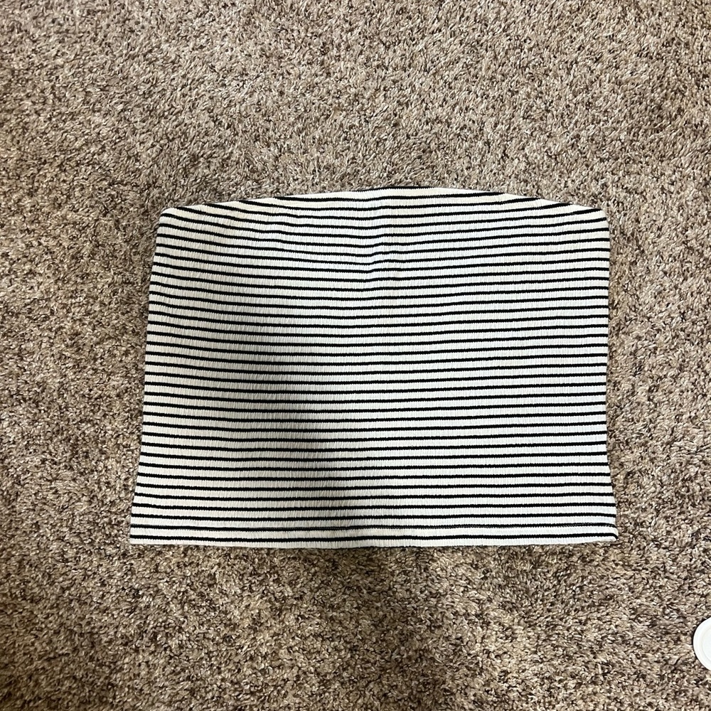 American Eagle tube top - black & white